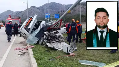 AMASYA'DA DURUŞMAYA GİDEN AVUKAT KAZADA YAŞAMINI YİTİRDİ!