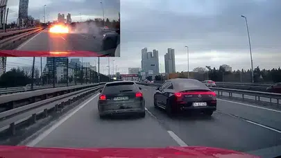 ŞİŞLİ'DE MAKAS ATAN SÜRÜCÜ BARİYERLERE ÇARPTI!