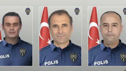 ŞEHİT POLİSLERİN EVLERİNE AY YILDIZLI BAYRAK ASILDI!