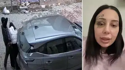 KAĞITHANE’DE EŞİNİN SOKAKTA DARP ETTİĞİ GENÇ KADIN DERT YANDI!