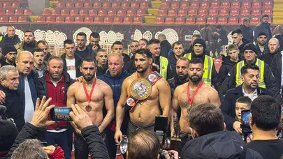 SİNOPLU BAŞPEHLİVAN MUSTAFA TAŞ MAKEDONYA’DA ALTIN KEMERİ ALDI!