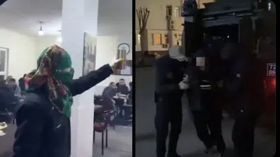 ELİNDE PATLAYICI İLE HALKI SOKAĞA ÇAĞIRAN ŞÜPHELİ BÖYLE PAKETLENDİ!