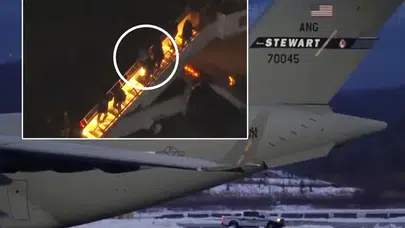 NEW YORK'A GETİRİLEN MADURO UÇAKTAN İNDİRİLDİ!