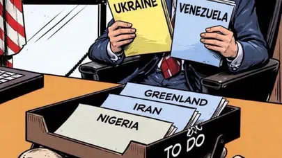 TRUMP’IN TEHDİTLERİ SONRASI BU KARİKATÜR DÜNYADA GÜNDEM OLDU!