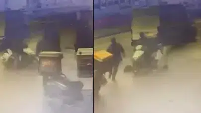 POLİS KAÇAN ŞÜPHELİ MOTOKURYE SAYESİNDE YAKALADI!