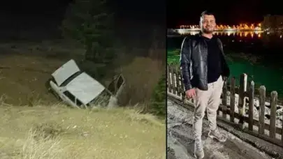 DOMUZA ÇARPAN OTOMOBİL ŞARAMPOYE YUVARLANDI!