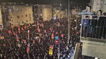 BAŞKENT TEL AVİV’DE HALK NETANTAHU’YA KARŞI AYAKLANDI!