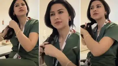 SAÇINI ÖREREK VİDEO PAYLAŞAN O HEMŞİRE GÖZALTINA ALINDI!