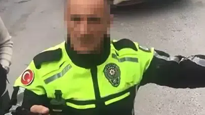 POLİSE KİMLİK VERMEDİ! KAMERAYA ÇEKTİ VE KAÇTI!