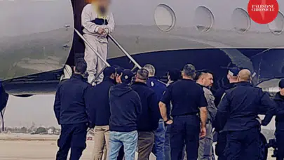 ABD 8 FİLİSTİNTİ’Yİ SINIR DIŞI İÇİN ÖZEL JETLE BATI ŞERİA’YA GÖNDERDİ!