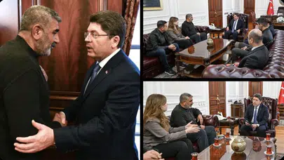 ADALET BAKANI TUNÇ ROJİN KABAİŞ’İN BABASINI KABUL ETTİ!