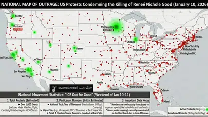 AMERİKA’DA PROTESTO GÖSTERİLERİ TÜM ÜLKEYE YAYILIYOR!