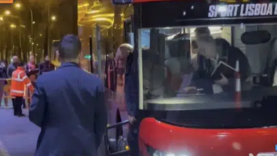 MOURINHO REAL MADRİD KARŞILAŞMASINI OTOBÜSTEN İZLEDİ!