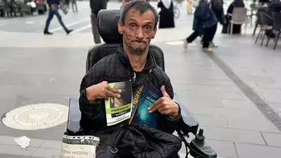 YÜZDE 90 BEDENSEL ENGELLİ KARATAŞ TEK ELİYLE 3 KİTAP YAZDI!