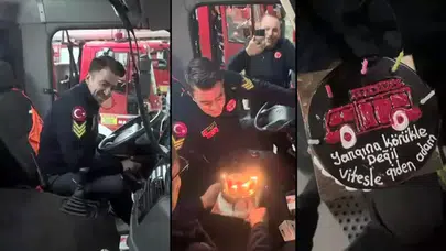 İTFAİYE BAŞ ŞOFÖRÜNÜ ENDİŞELENDİREN DOĞUM GÜNÜ!