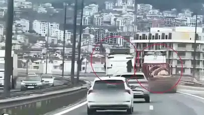 KOCAELİ'DE DAKİKALARCA SOL ŞERİDİ İŞGAL EDEN TIR'A CEZA YAZILDI!