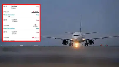 İSTANBUL TAHRAN SEFERLERİ TEK TEK İPTAL EDİLMEYE BAŞLANDI!