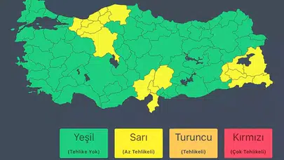 İÇİŞLERİ BAKANLIĞI 18 İL İÇİN KAR VE SAĞANAK YAĞMUR UYARISI YAPTI!