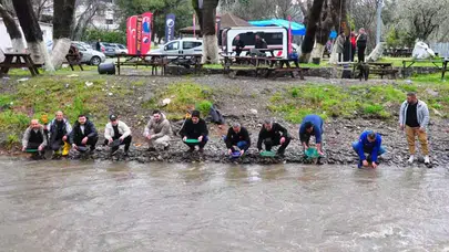 "KIRINTI MADENCİLİK ETKİNLİĞİ" İLE DEREDE ALTIN ARADILAR!