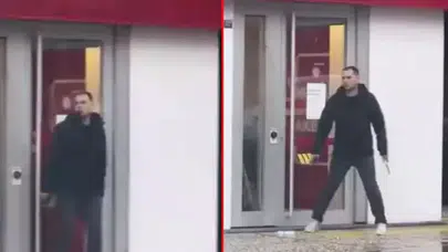 SOYGUNCU SANILAN ŞÜPHELİ SEVDİĞİ KADIN İÇİN BANKAYA GİTMİŞ!