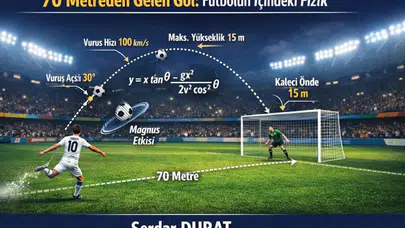 70 METREDEN GELEN GOLÜN BİLİMSEL ANALİZİ: FUTBOLUN İÇİNDEKİ FİZİK!