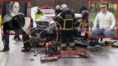 İKİ OTOMOBİLİN ÇARPIŞTIĞI KAZADA NİŞANLI ÇİFT CAN VERDİ!