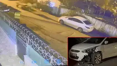 ARNAVUTKÖY'DE BAŞI BOŞ AT VE ARABASI ARAÇLARA ZARAR VERDİ!