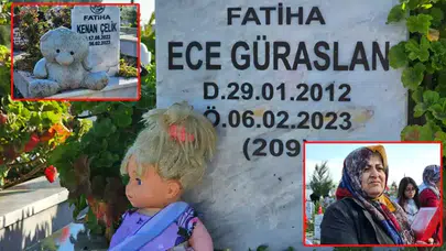 HATAY'DAKİ DEPREM ŞEHİTLİĞİ'NDE HÜZÜNLÜ BAYRAM...