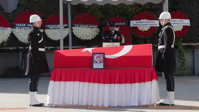 KAZA  ŞEHİDİ POLİS TÖREN VE DUALARLA SON YOLCULUĞUNA UĞURLANDI!