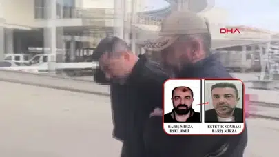 CİNAYET ZANLISI ESTETİK AMELİYATLA YÜZÜNÜ DEĞİŞTİRDİ! YİNE YAKALANDI!