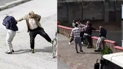 TEKERLEKLİ ARABADAKİ BABASINI AZARLAYINCA HALKTAN DAYAK YEDİ!