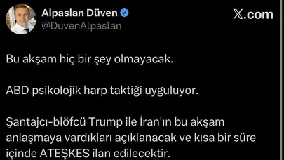 ATEŞKESİ İLK DUYURAN İSİM TÜRK GAZETECİ ALPASLAN DÜVEN OLDU!