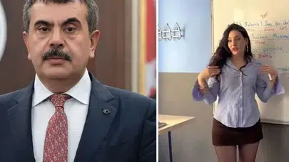 MİNİ ETEKLİ KADIN ÖĞRETMENİN VİDEOSU GÜNDEM OLDU!