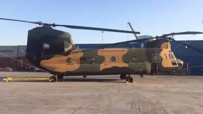 ANKARA YAKINLARINDA NAKLİYE HELİKOPTERİ ZORUNLU İNİŞ YAPTI!