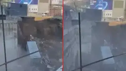 FENERBAHÇE STADYUMU YANINDAKİ İNŞAAT ALANINDA ÇÖKME!