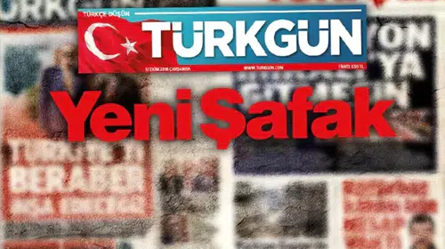 TÜRKGÜN GAZETESİ'NDEN YENİŞAFAK GAZETESİ'NE BİR KEZ DAHA SERT ÇIKIŞ!