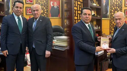 CHP'Lİ AHMET ÖZER MHP LİDERİ DEVLET BAHÇELİ'Yİ ZİYARET ETTİ!