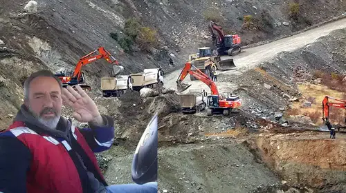 GÖÇÜK ALTINDA KALAN ŞANTİYE MÜDÜRÜNÜN CESEDİNİ ULAŞILDI!