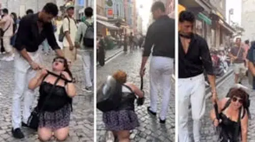 İSTİKLAL CADDESİ’NDEKİ TASMALI GÖSTERİYE İSTENİLEN CEZA BELLİ OLDU!