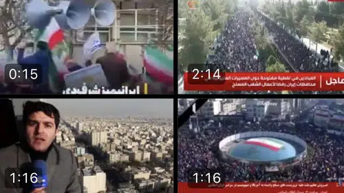 İRAN’DA YÜZBİNLER MEYDANA İNDİ! TRUMP VE NETANYAHU’YA TEPKİ GÖSTERDİ!