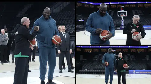 ERDOĞAN İLE ABD’Lİ EFSANE BASKETBOLCU O’NEAL BİRARAYA GELDİ!