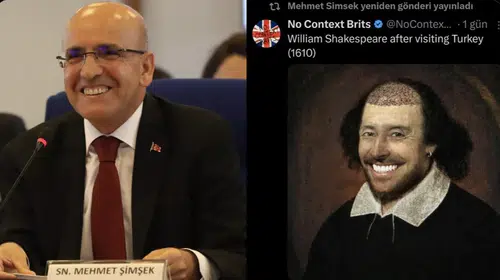 MEHMET ŞİMŞEK SHASKESPEARE’NİN KARİKATÜRÜNÜ NEDEN BEĞENDİ?