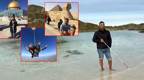 GÖRME ENGELLİ ÖĞRETİM ÜYESİ 5 KITADA 60 ÜLKE GEZDİ!