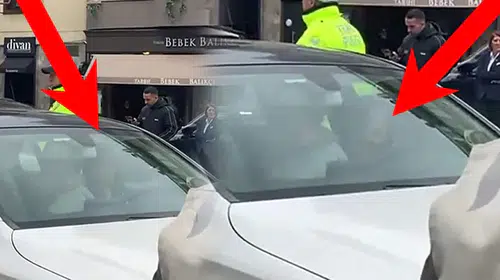 BEBEK'DE LÜKS ARAÇLI KADIN TRAFİĞİ KİLİTLEDİ! POLİSE HAKARET ETTİ!