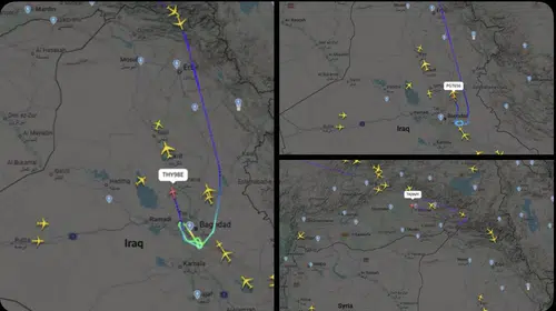 FLAŞ HABER!  BAĞDAT’A  GİDEN AJET VE THY’YE AİT İKİ UÇAK GERİ DÖNDÜ!