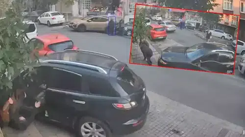 İÇİNDEN DÜŞTÜĞÜ ARAÇ ÖNCE ÇARPTI SONRA ÜZERİNDEN GEÇTİ!