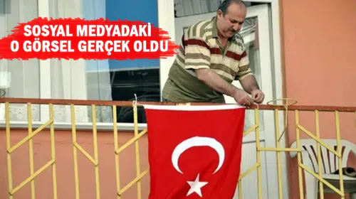 BALKONA BAYRAK ASAN DAYI YILLAR SONRA YİNE GÜNDEM OLDU!