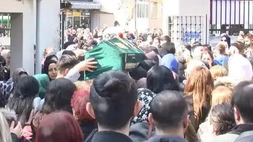 EŞİNİN KATLETTİĞİ  SEMİHA DENİZ GÖZYAŞLARI İÇİNDE  UĞURLANDI!