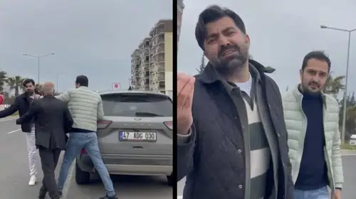 KIZILTEPE’DE TRAFİK TARTIŞMASINDA AVUKAT SAVCININ ARABASININ ÖNÜNÜ KESTİ!