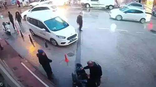 TRAFİKTE BIÇAK ÇEKEN MOTOSİKLET SÜRÜCÜ 180 BİN TL CEZA YEDİ!